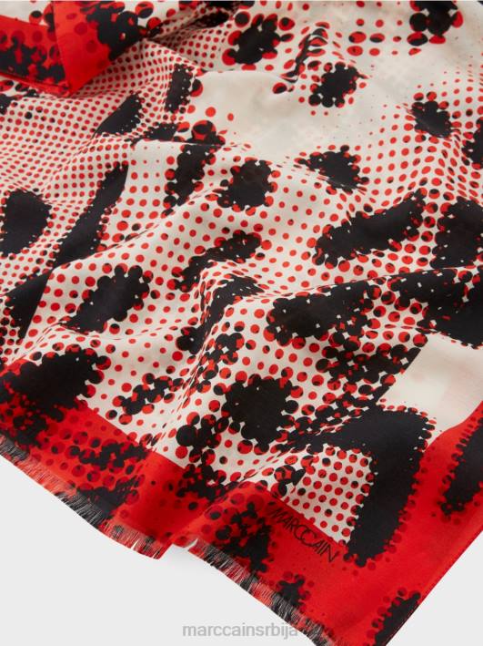 шал са мотивом животињског крзна Marc Cain D6881669 цампари прибор