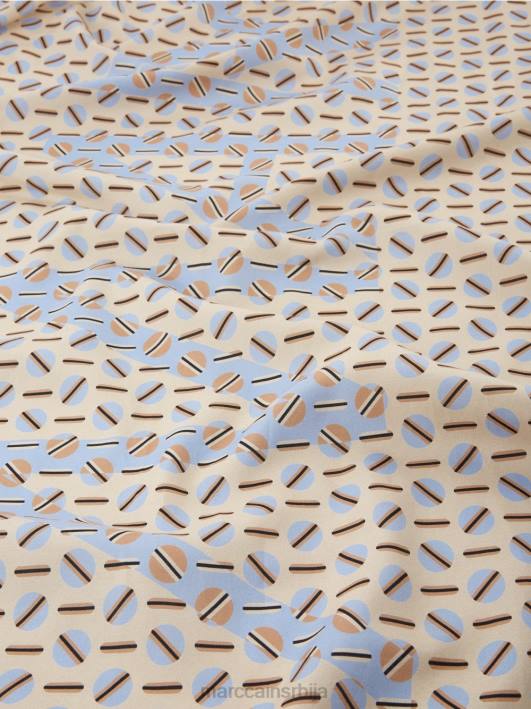 шал са графичким дизајном Marc Cain D6881676 тамна крема прибор