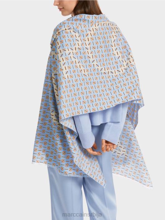 шал са графичким дизајном Marc Cain D6881679 тамно летње небо прибор