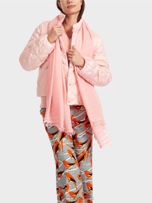 обичан шал са ресама Marc Cain D6881701 меки пудер розе прибор