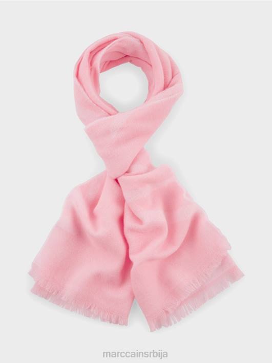 ткана марама од девичанске вуне Marc Cain D6881704 меки пудер розе прибор