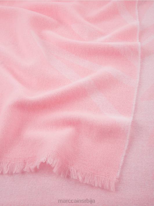 ткана марама од девичанске вуне Marc Cain D6881704 меки пудер розе прибор