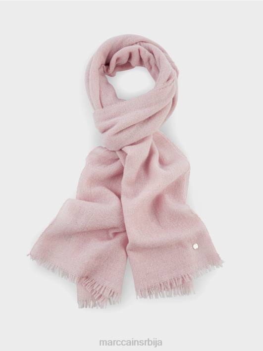 елегантан ткани шал са лурексом Marc Cain D6881705 меки пудер розе прибор