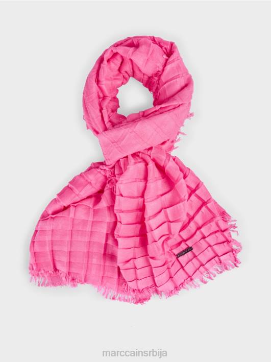 плисирани карирани шал Marc Cain D6881726 сјај за усне прибор