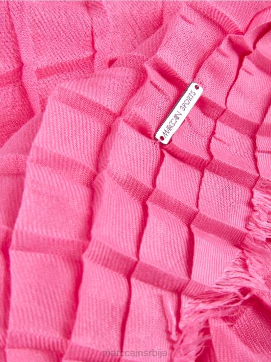 плисирани карирани шал Marc Cain D6881726 сјај за усне прибор