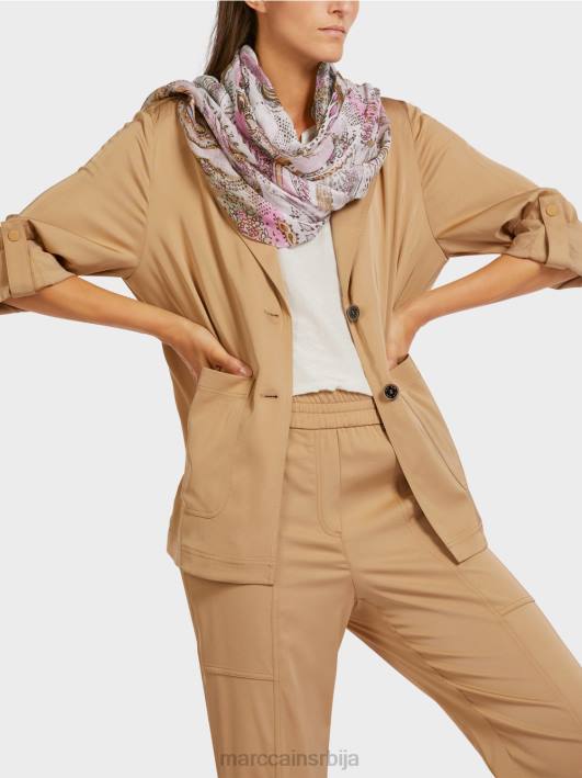 шал са мешовитим шарама Marc Cain D6881727 прљаво бело прибор