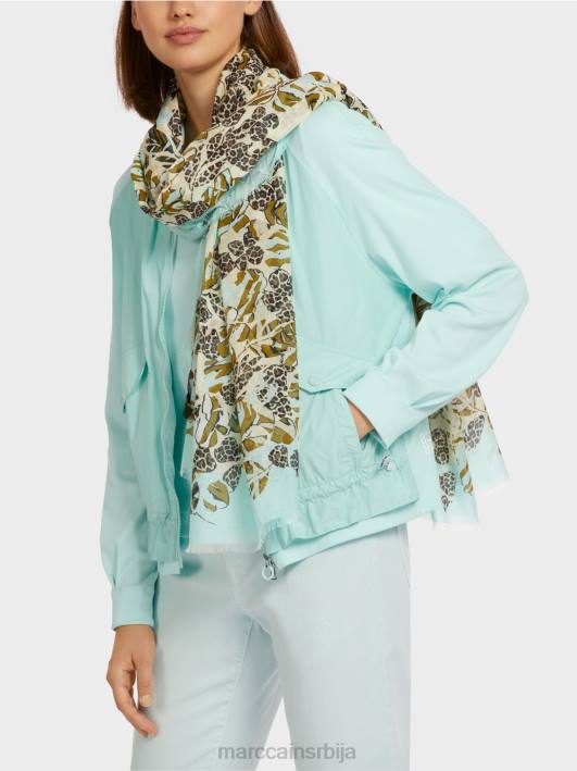 шал са принтом фауне и флоре Marc Cain D6881732 мекани светларник прибор