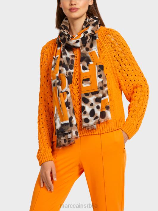 летњи леопард шал Marc Cain D6881741 лагана кафа прибор