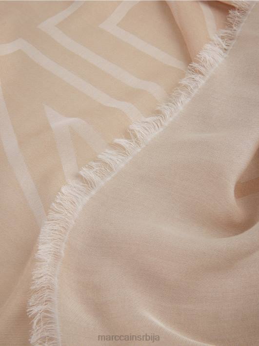 шал са логом Marc Cain D6881748 софт таупе прибор