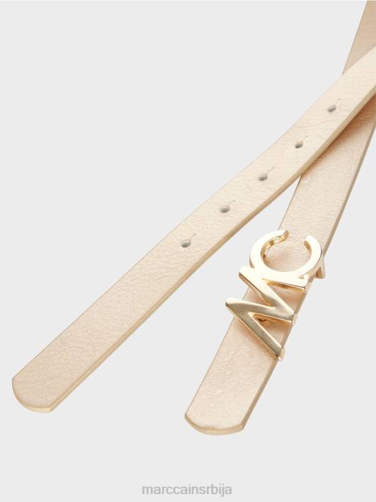 каиш са копчом са мц логом Marc Cain D6881686 светло злато прибор