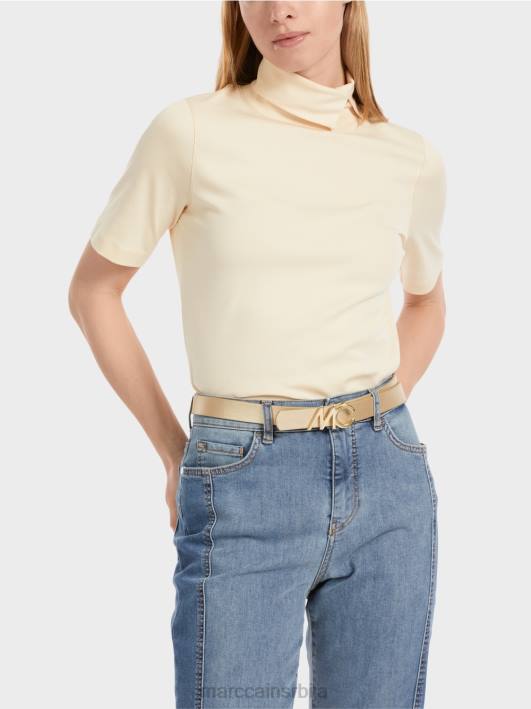 каиш са копчом са мц логом Marc Cain D6881686 светло злато прибор