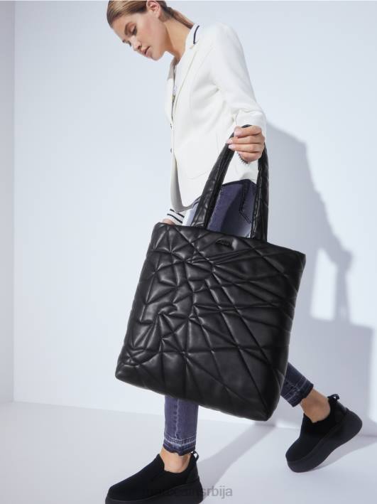 торба са 3д прошивом Marc Cain D6881548 црн прибор