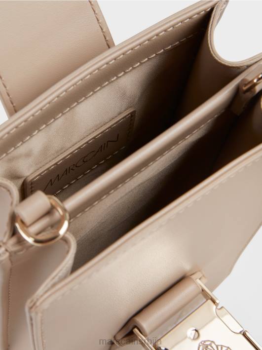 торба преко тела у уздужном формату Marc Cain D6881493 избељени песак прибор