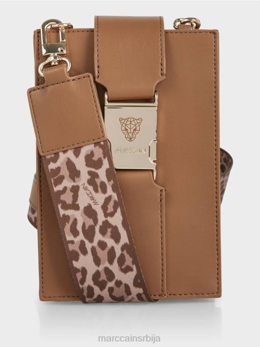 торба преко тела у уздужном формату Marc Cain D6881499 светла карамела прибор