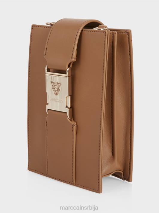 торба преко тела у уздужном формату Marc Cain D6881499 светла карамела прибор