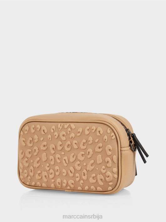 торба за раме са рељефним дизајном Marc Cain D6881502 мека кафа прибор