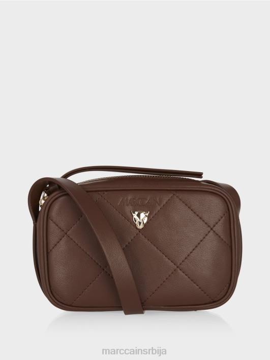 торба за раме "преиспитајмо заједно". Marc Cain D6881504 тамно дрво прибор