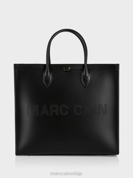 торба за куповину са логом Marc Cain D6881512 црн прибор