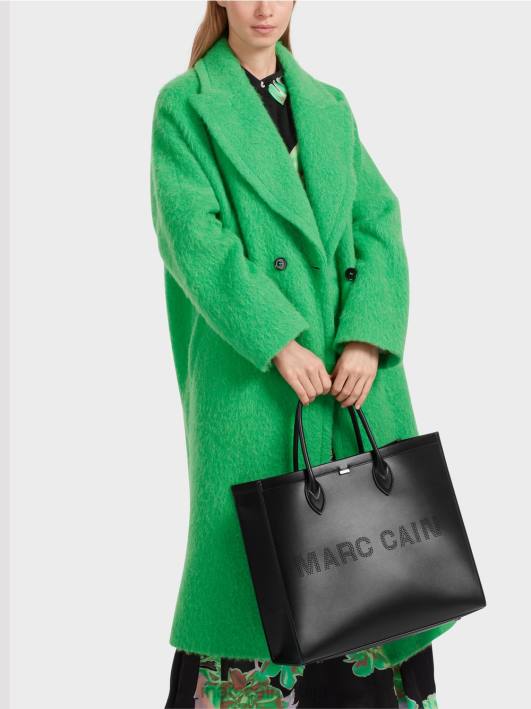 торба за куповину са логом Marc Cain D6881512 црн прибор