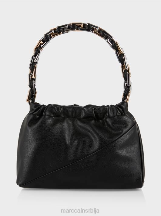 торба за раме са украсном ручком Marc Cain D6881516 црн прибор