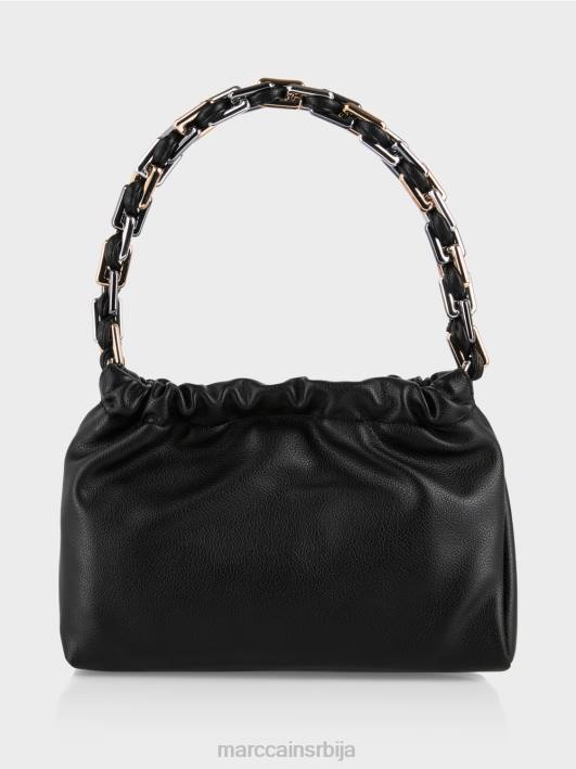 торба за раме са украсном ручком Marc Cain D6881516 црн прибор