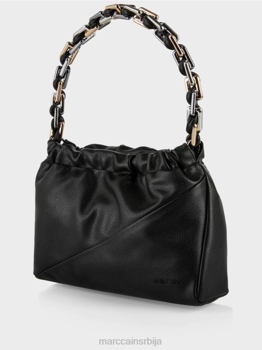 торба за раме са украсном ручком Marc Cain D6881516 црн прибор
