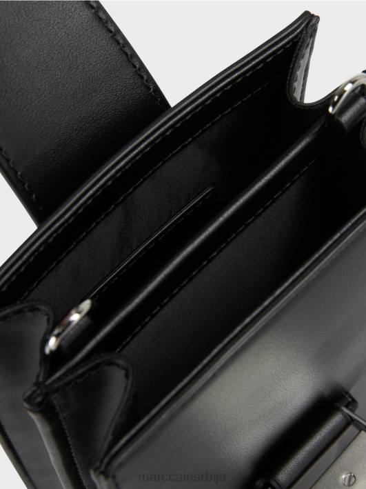 торба преко тела у уздужном формату Marc Cain D6881521 црн прибор