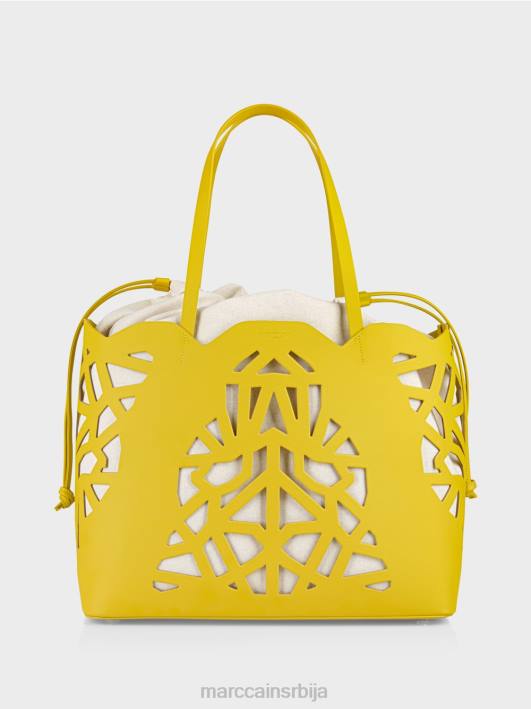 практична торба "преиспитајмо заједно". Marc Cain D6881528 лимун зелена прибор