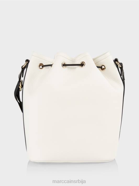 торба са кантом „преиспитајмо заједно“. Marc Cain D6881529 бело и црно прибор