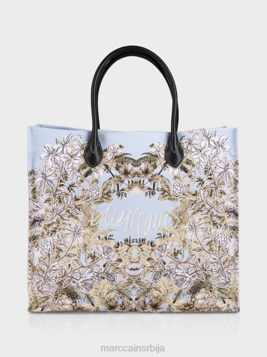 торба са цветним узорком Marc Cain D6881533 светло пудер плаве боје прибор