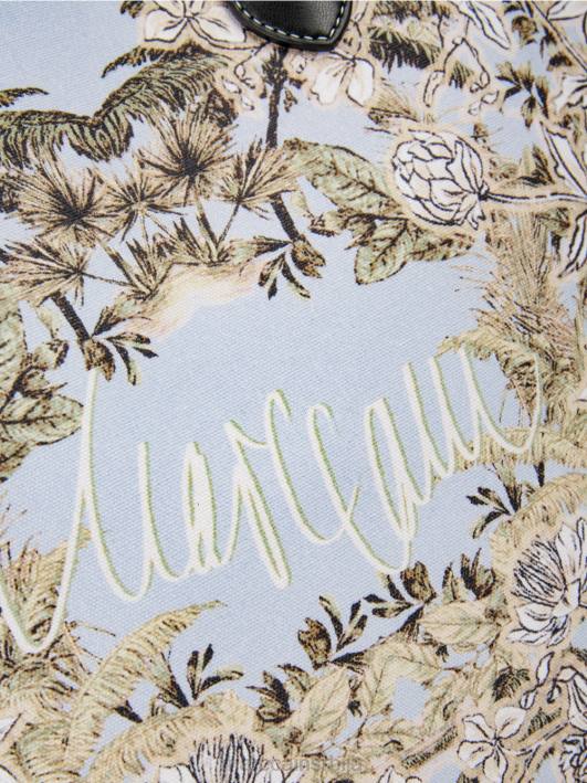 торба са цветним узорком Marc Cain D6881533 светло пудер плаве боје прибор