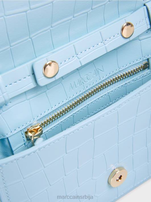 торба на рамену са украсним прстеном Marc Cain D6881536 атмосферско плаво прибор