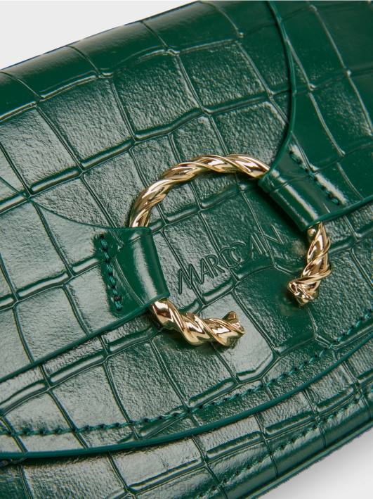 торба на рамену са украсним прстеном Marc Cain D6881540 мрачна шума прибор