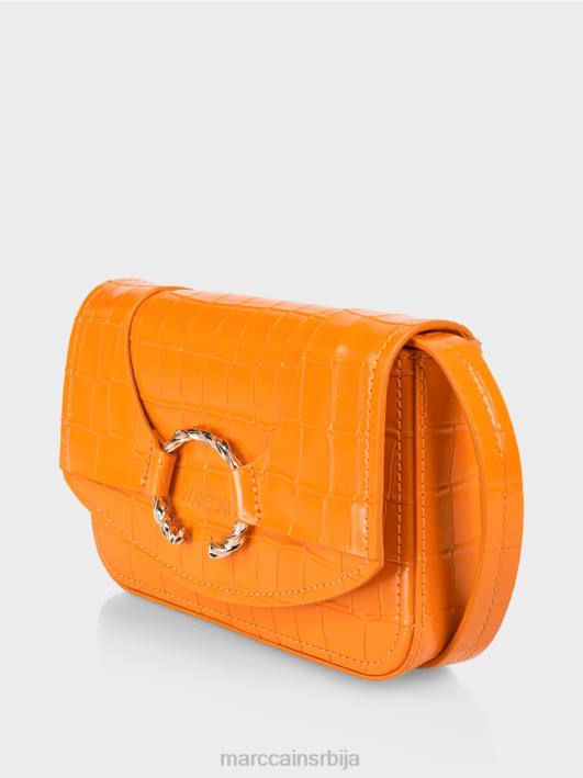 торба на рамену са украсним прстеном Marc Cain D6881544 јасно наранџаста прибор