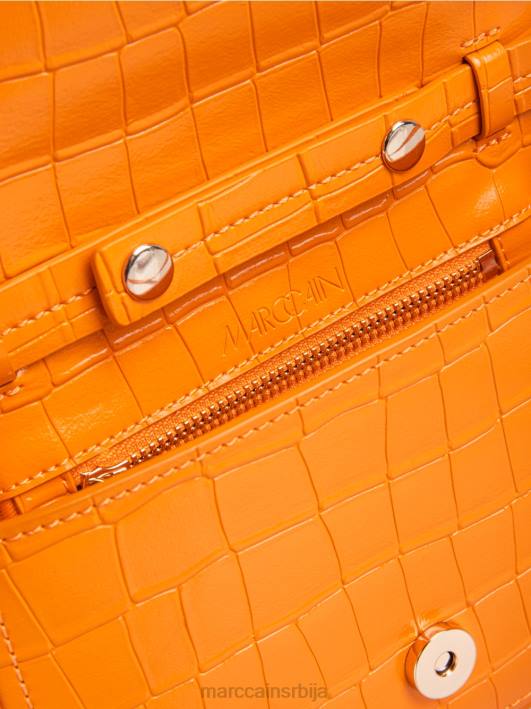 торба на рамену са украсним прстеном Marc Cain D6881544 јасно наранџаста прибор