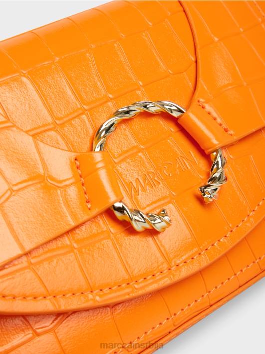 торба на рамену са украсним прстеном Marc Cain D6881544 јасно наранџаста прибор