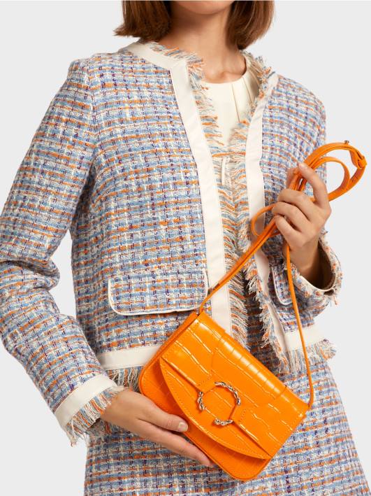 торба на рамену са украсним прстеном Marc Cain D6881544 јасно наранџаста прибор