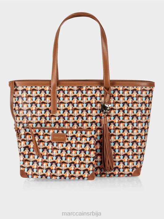 торба са торбом која се може уклонити Marc Cain D6881546 јасно наранџаста прибор