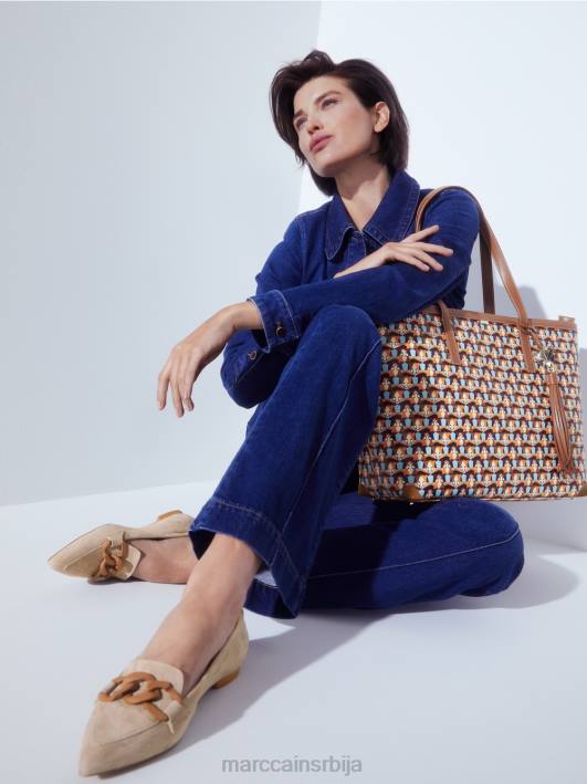 торба са торбом која се може уклонити Marc Cain D6881546 јасно наранџаста прибор