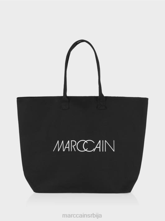 велики купац са логом штампе Marc Cain D6881551 црн прибор