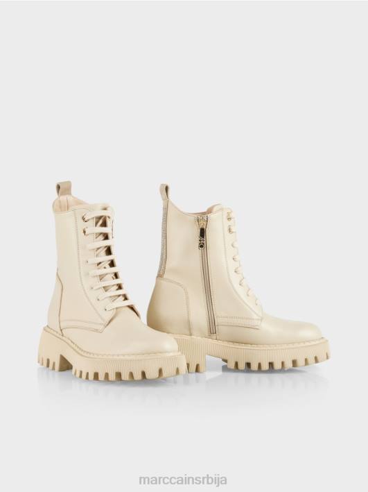 грубе чизме са штрасом Marc Cain D6881557 тамна крема обућа