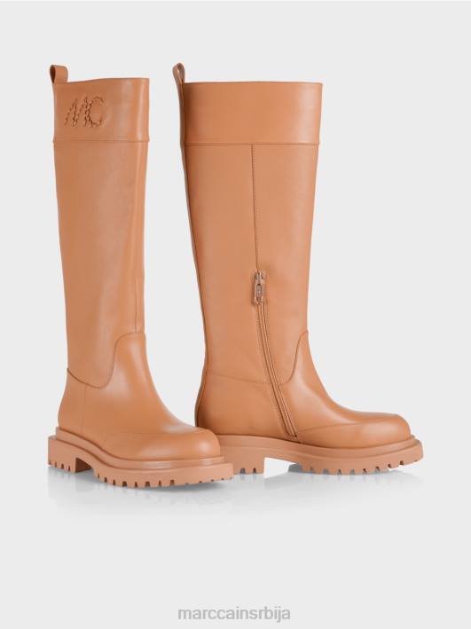 чизме са патентним затварачем Marc Cain D6881562 светла карамела обућа