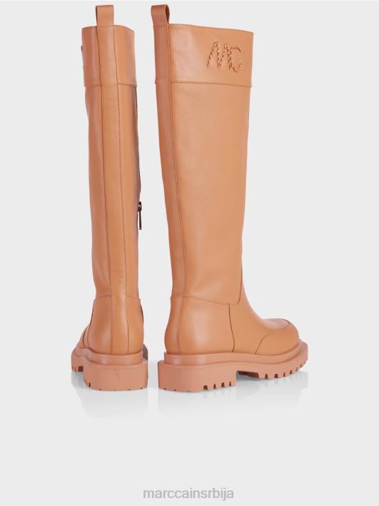 чизме са патентним затварачем Marc Cain D6881562 светла карамела обућа