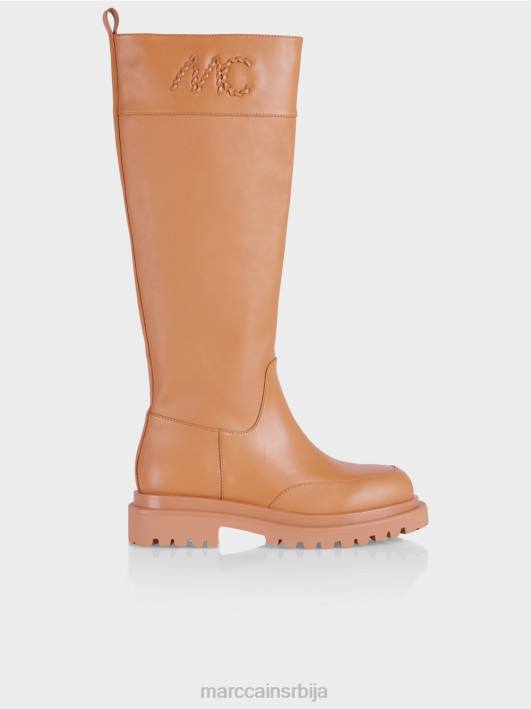 чизме са патентним затварачем Marc Cain D6881562 светла карамела обућа