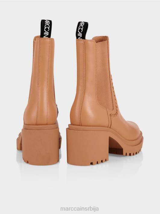 Челси глежњаче са блок петом Marc Cain D6881563 светла карамела обућа