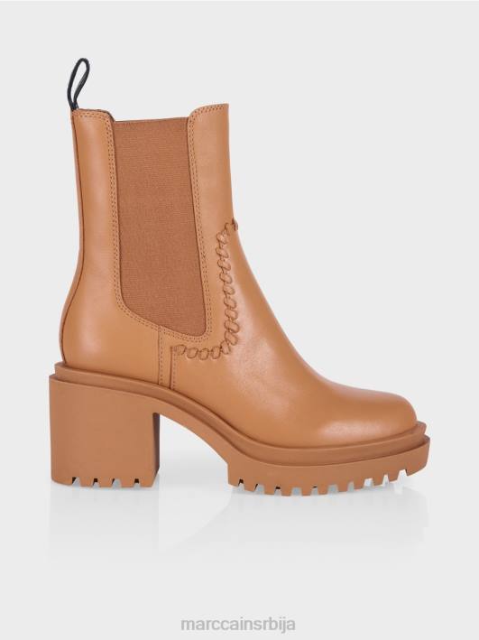 Челси глежњаче са блок петом Marc Cain D6881563 светла карамела обућа