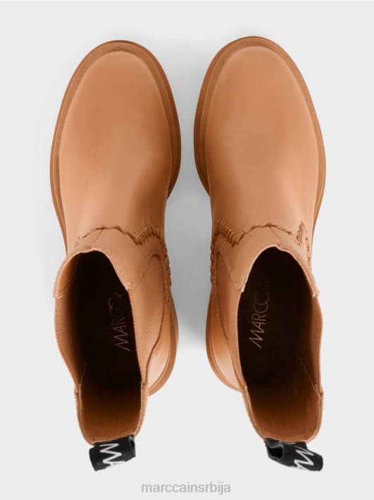 Челси глежњаче са блок петом Marc Cain D6881563 светла карамела обућа
