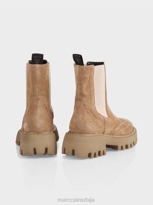 чизме челси са копчама Marc Cain D6881564 светла карамела обућа