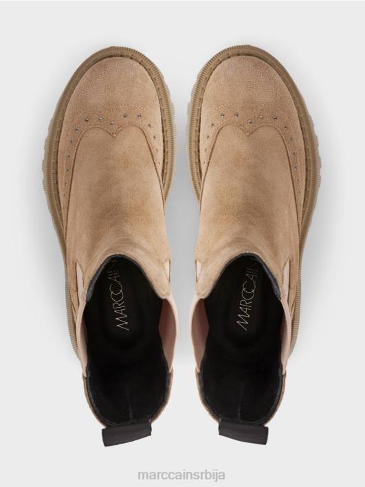чизме челси са копчама Marc Cain D6881564 светла карамела обућа