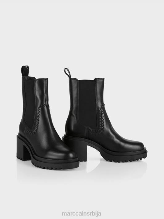Челси глежњаче са блок петом Marc Cain D6881591 црн обућа